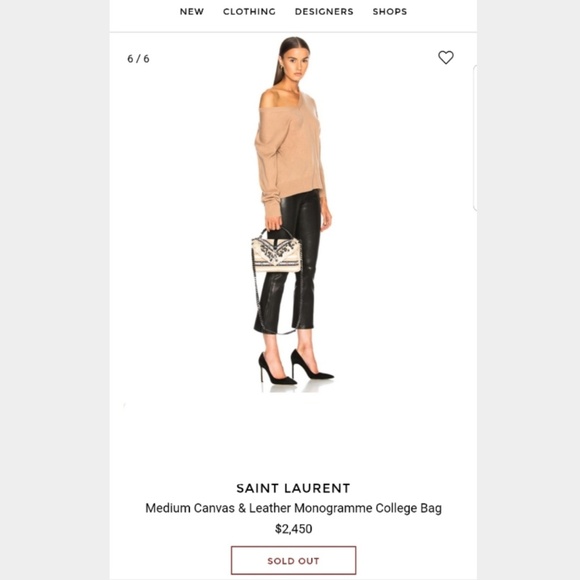 YSL | Rare Medium Monogram College Bag - Picture 2 of 8